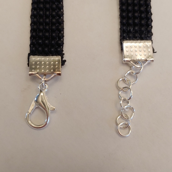 *Sale* Loom Beaded Purple & Silver Bracelet - Picture 4 of 4